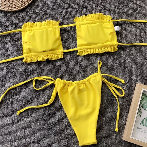 Swimwear Hot Sexy Pleated Hollow Bikini - Picture 3 of 5